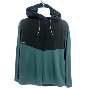 Zero Restriction Tyson Hoodie Mens XL Black Green Hunter Pullover Golf Stretch